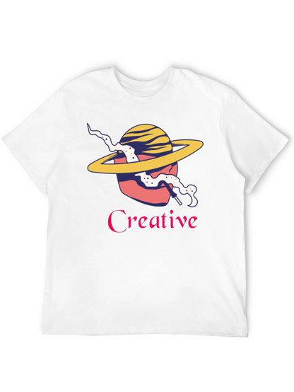Creative Graphic T-Shirt - Stylish Planet Design