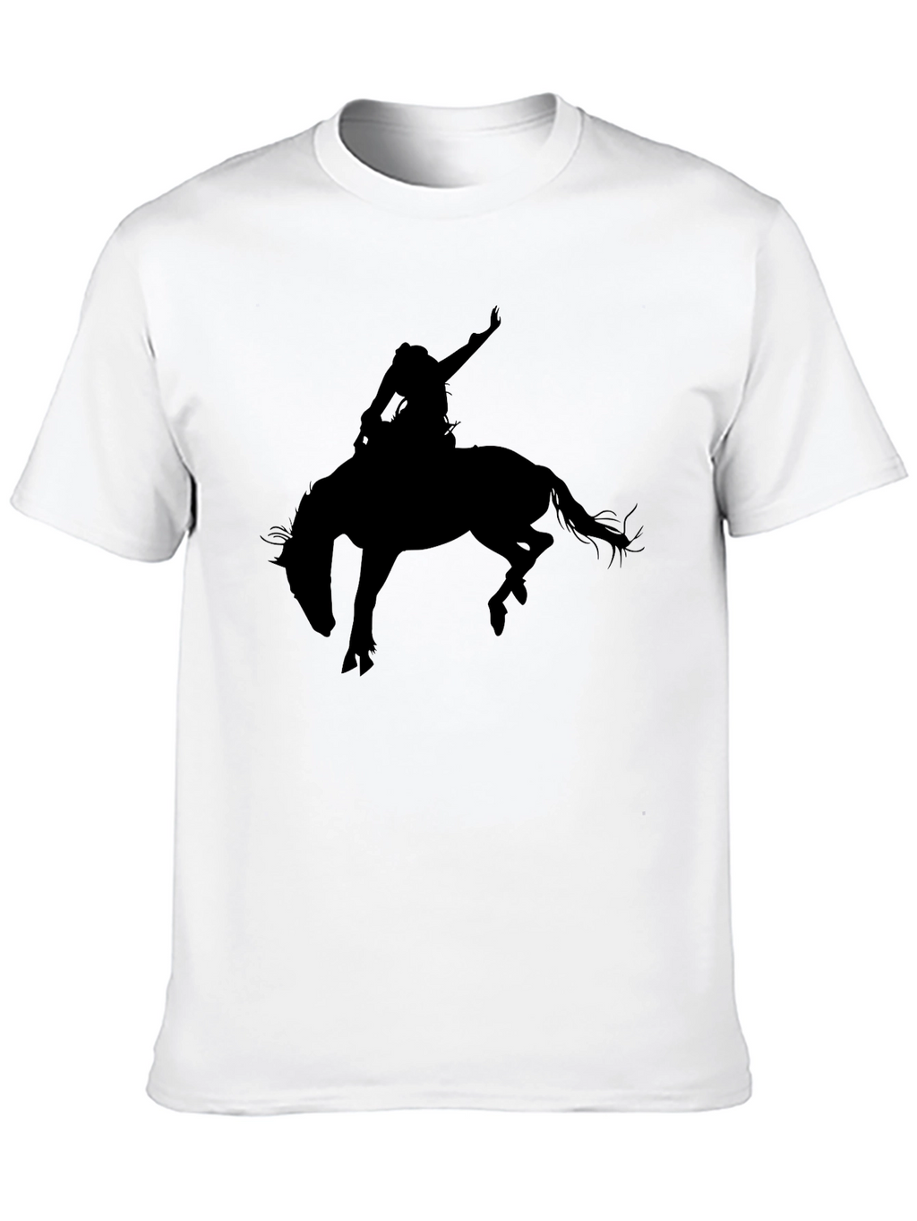 Black Rodeo Rider Graphic Tee - Western Style
