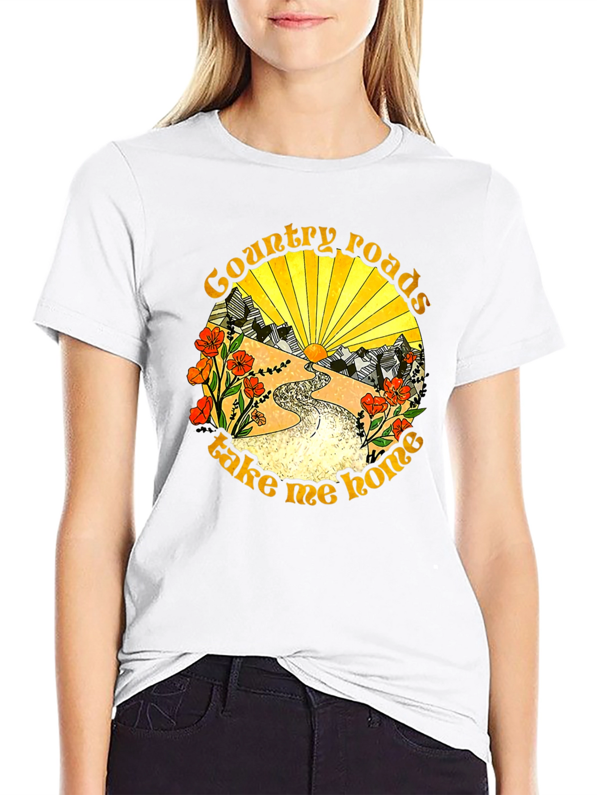 Country Roads Graphic Tee - Take Me Home