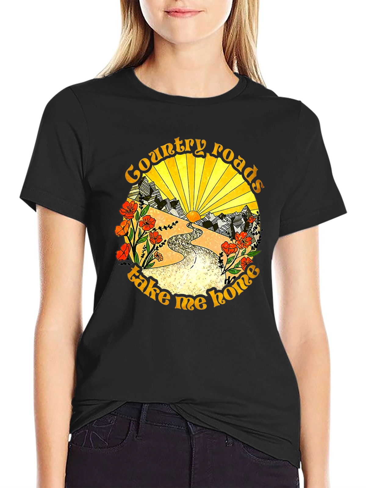Country Roads Graphic Tee - Take Me Home