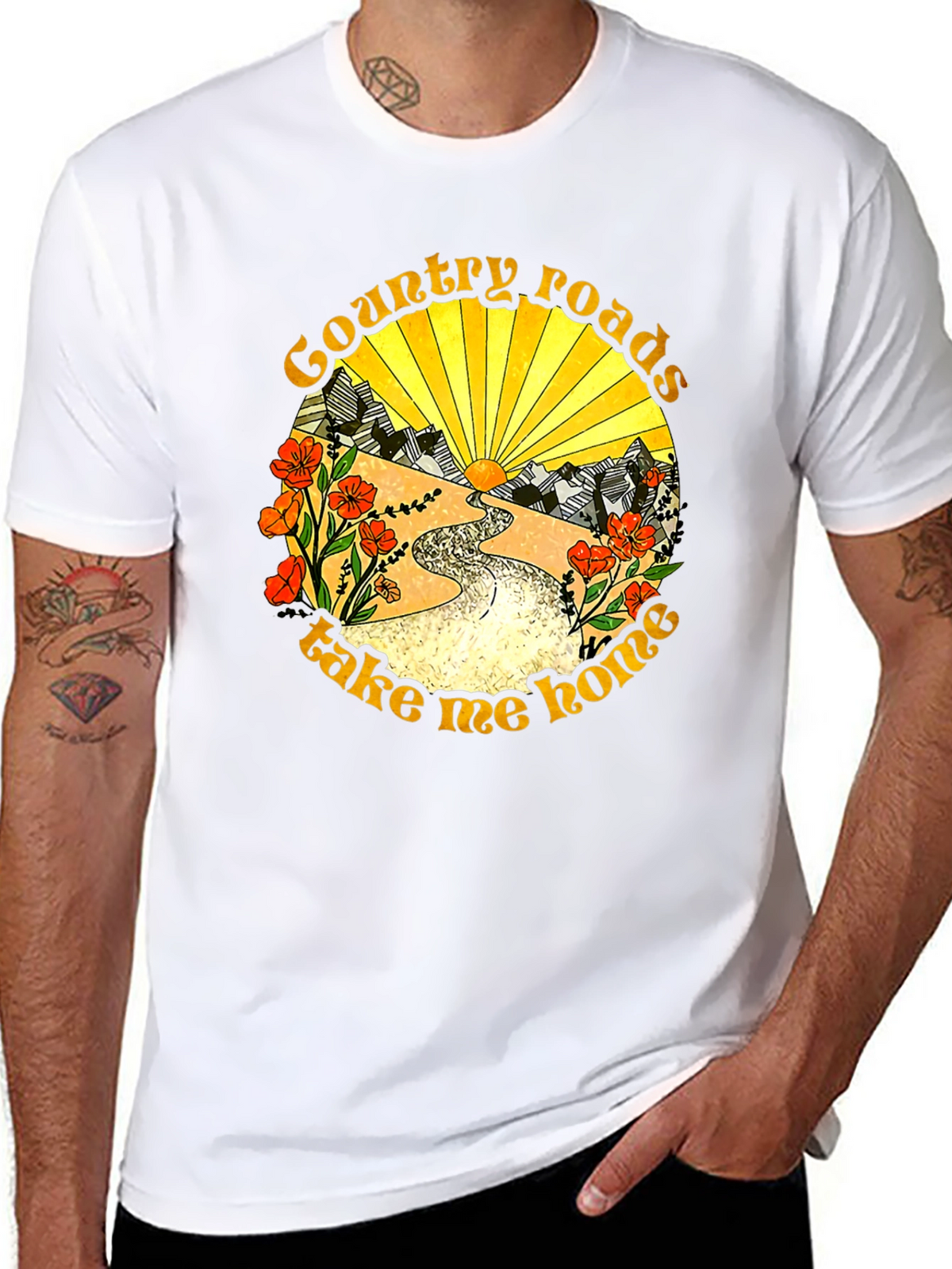 Country Roads Graphic Tee - Take Me Home