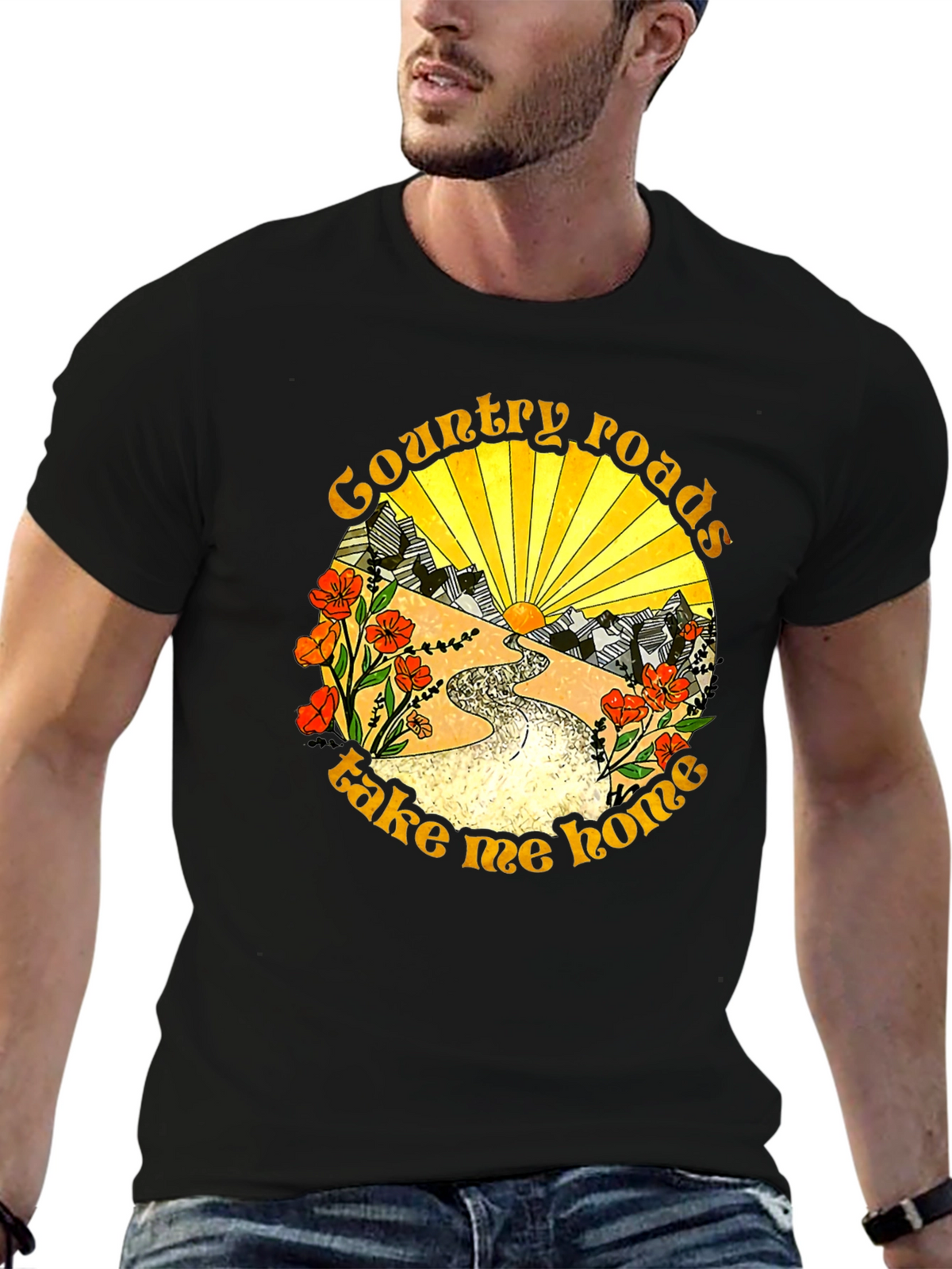 Country Roads Graphic Tee - Take Me Home