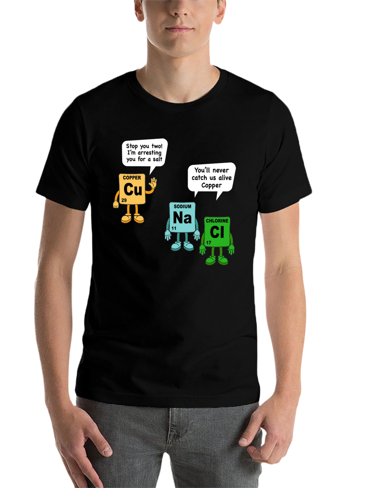 Chemistry Pun T-Shirt - Element Arrest Design