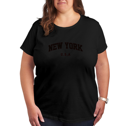 Classic Varsity New York USA City Text Tee