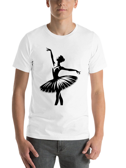 Ballerina Silhouette Black T-Shirt