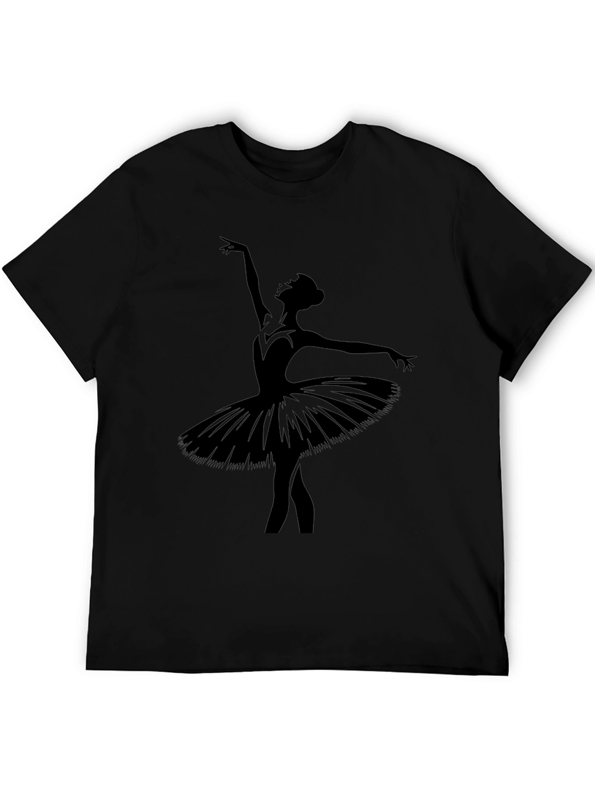 Ballerina Silhouette Black T-Shirt