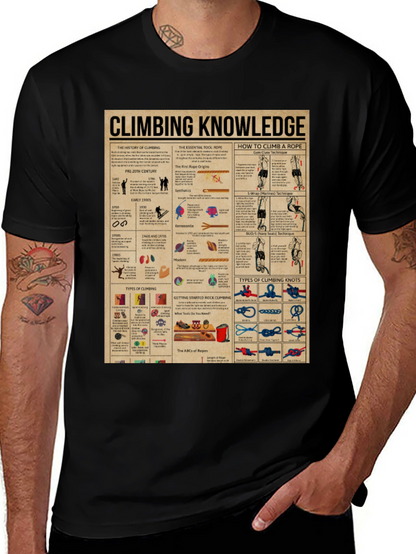 Climbing Knowledge Graphic T-Shirt