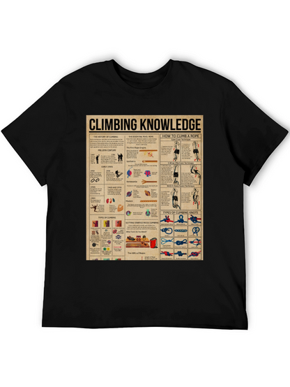 Climbing Knowledge Graphic T-Shirt