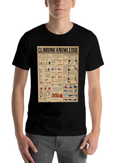 Climbing Knowledge Graphic T-Shirt