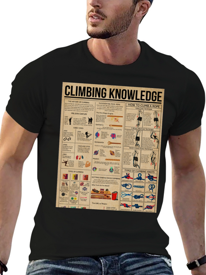 Climbing Knowledge Graphic T-Shirt