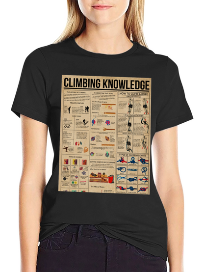 Climbing Knowledge Graphic T-Shirt