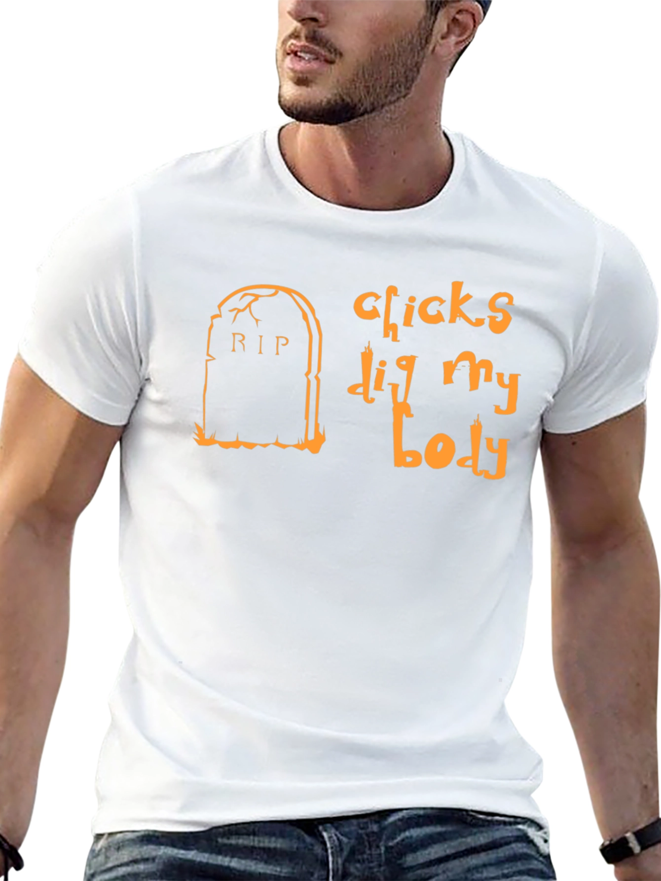 Chicks Dig My Body Halloween T-Shirt