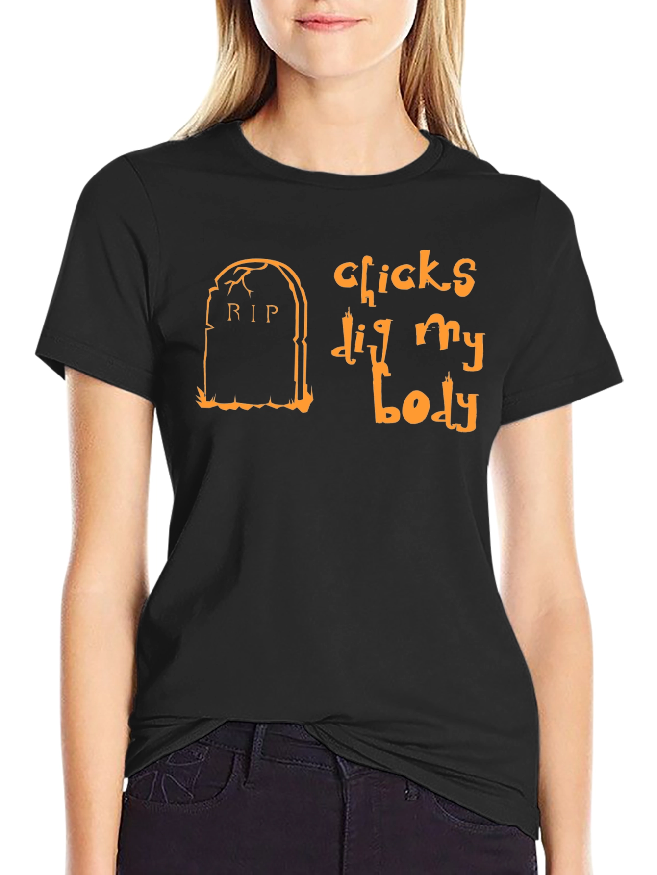 Chicks Dig My Body Halloween T-Shirt