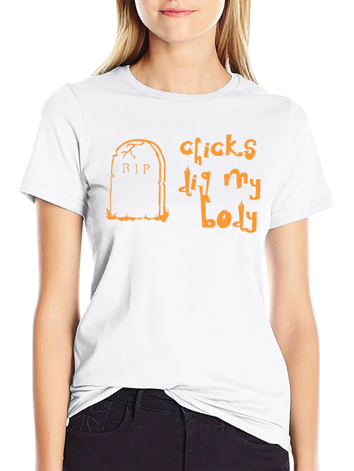 Chicks Dig My Body Halloween T-Shirt