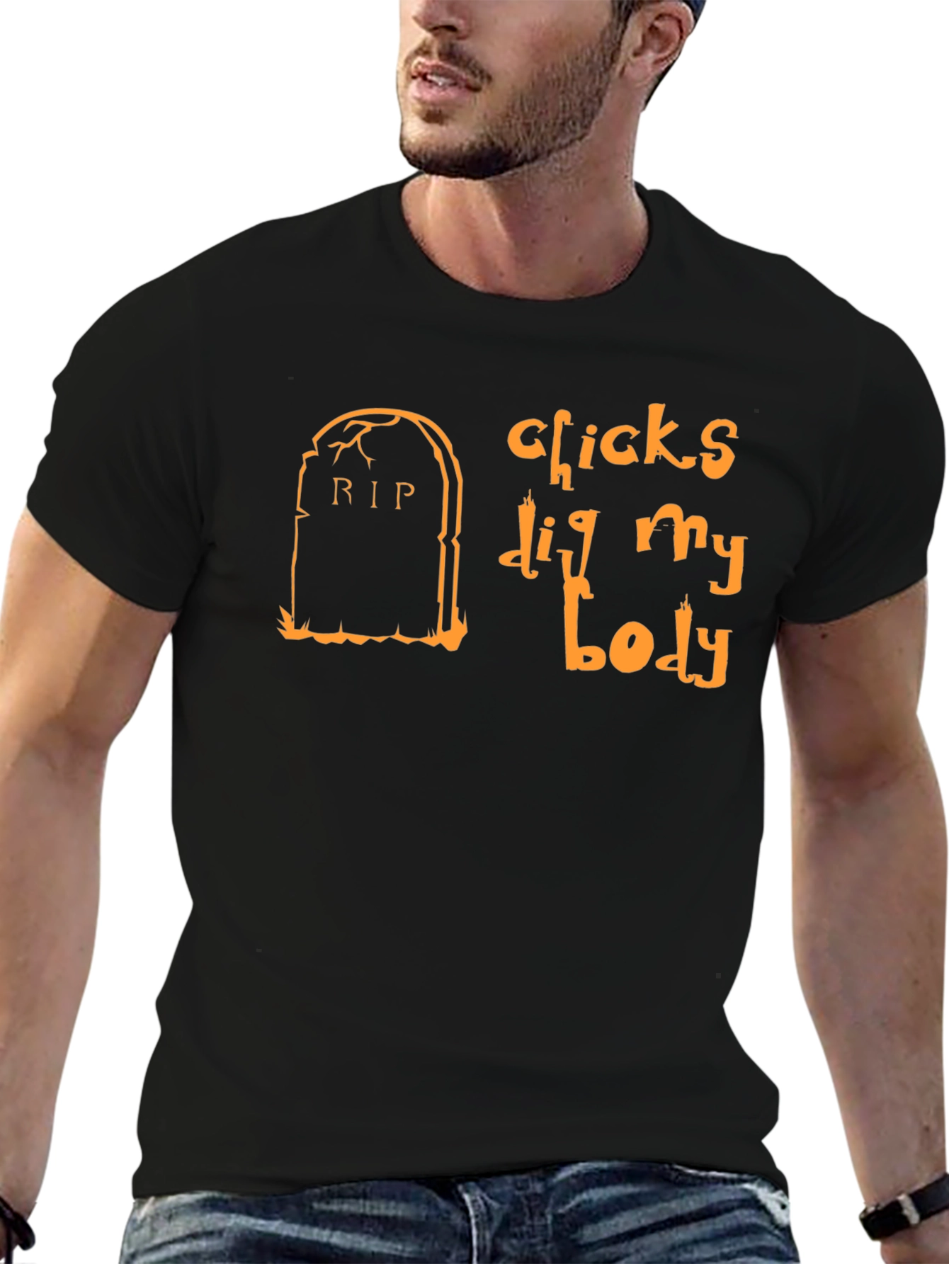 Chicks Dig My Body Halloween T-Shirt