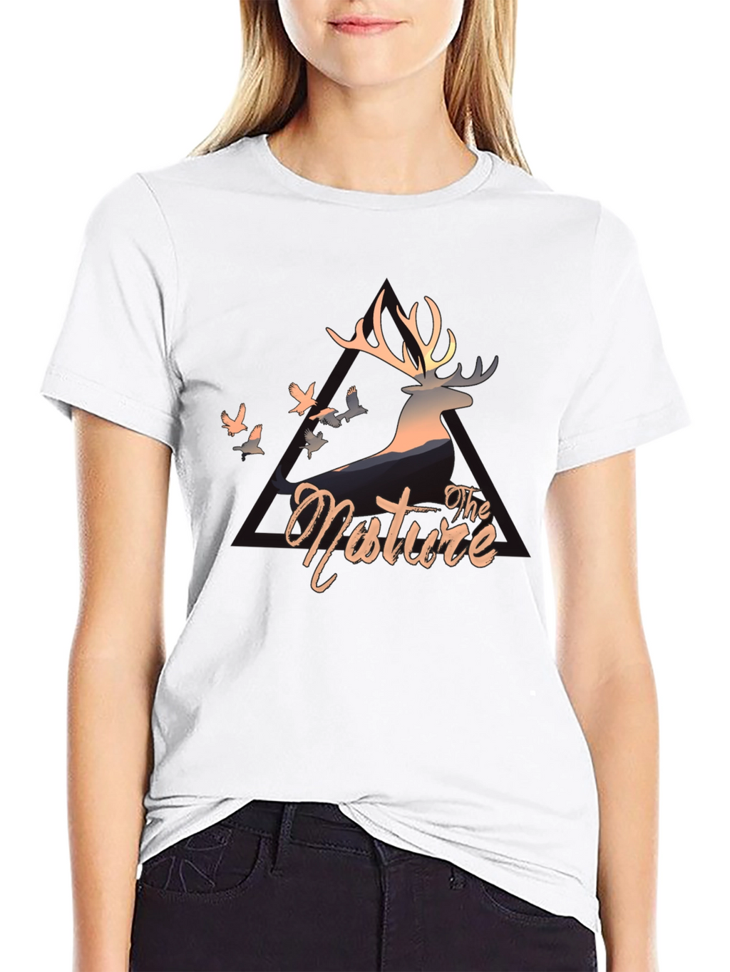 Nature Deer Graphic T-Shirt - Stylish Casual Wear