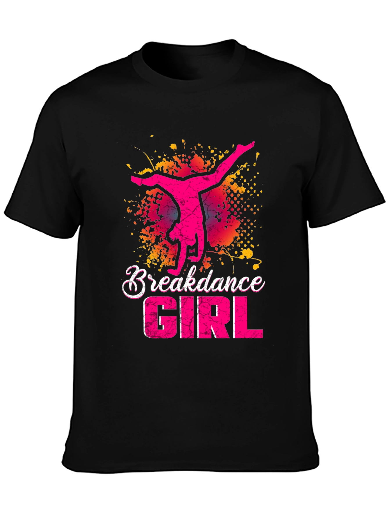 Breakdance Girl Graphic Tee - Stylish Dancer T-Shirt
