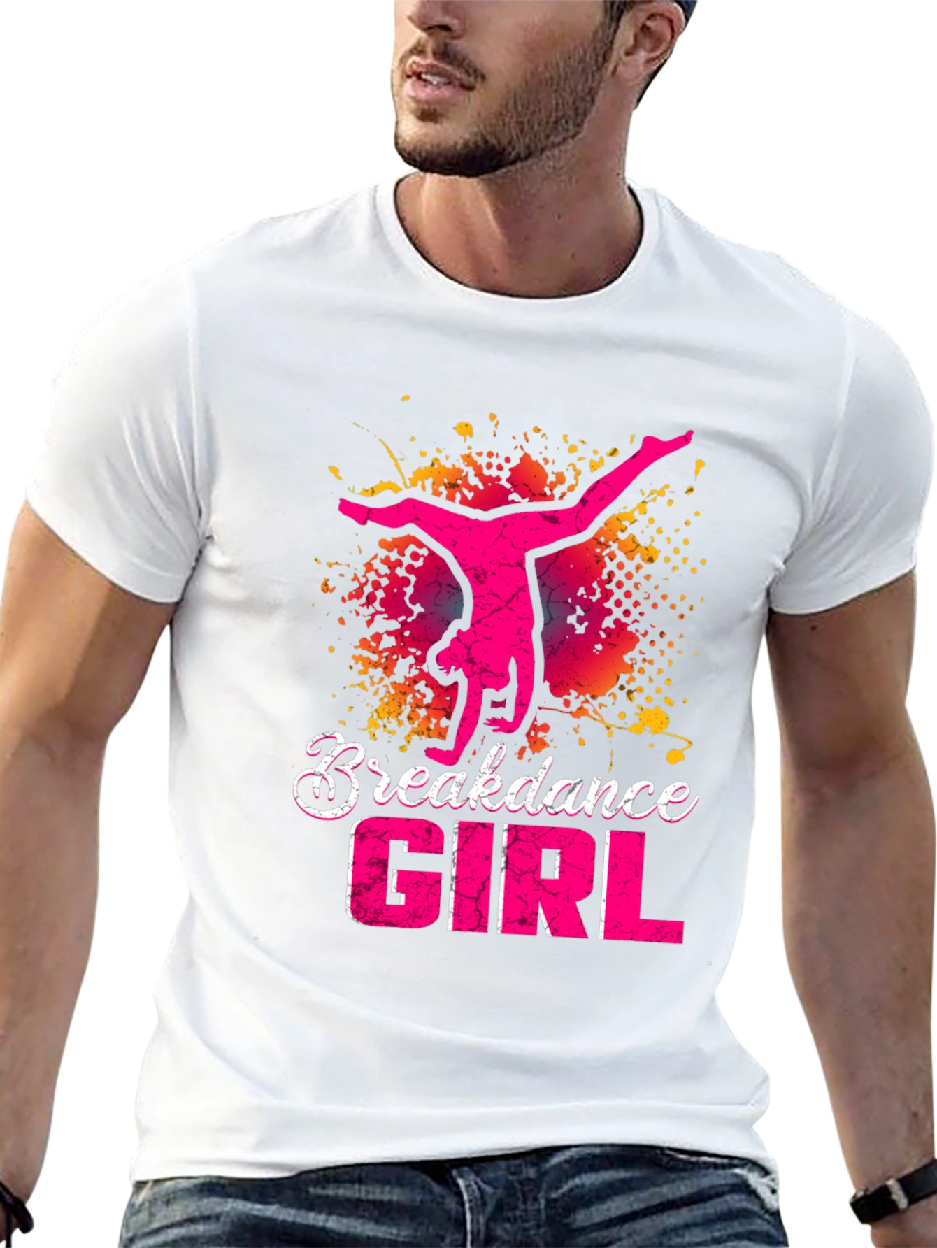 Breakdance Girl Graphic Tee - Stylish Dancer T-Shirt