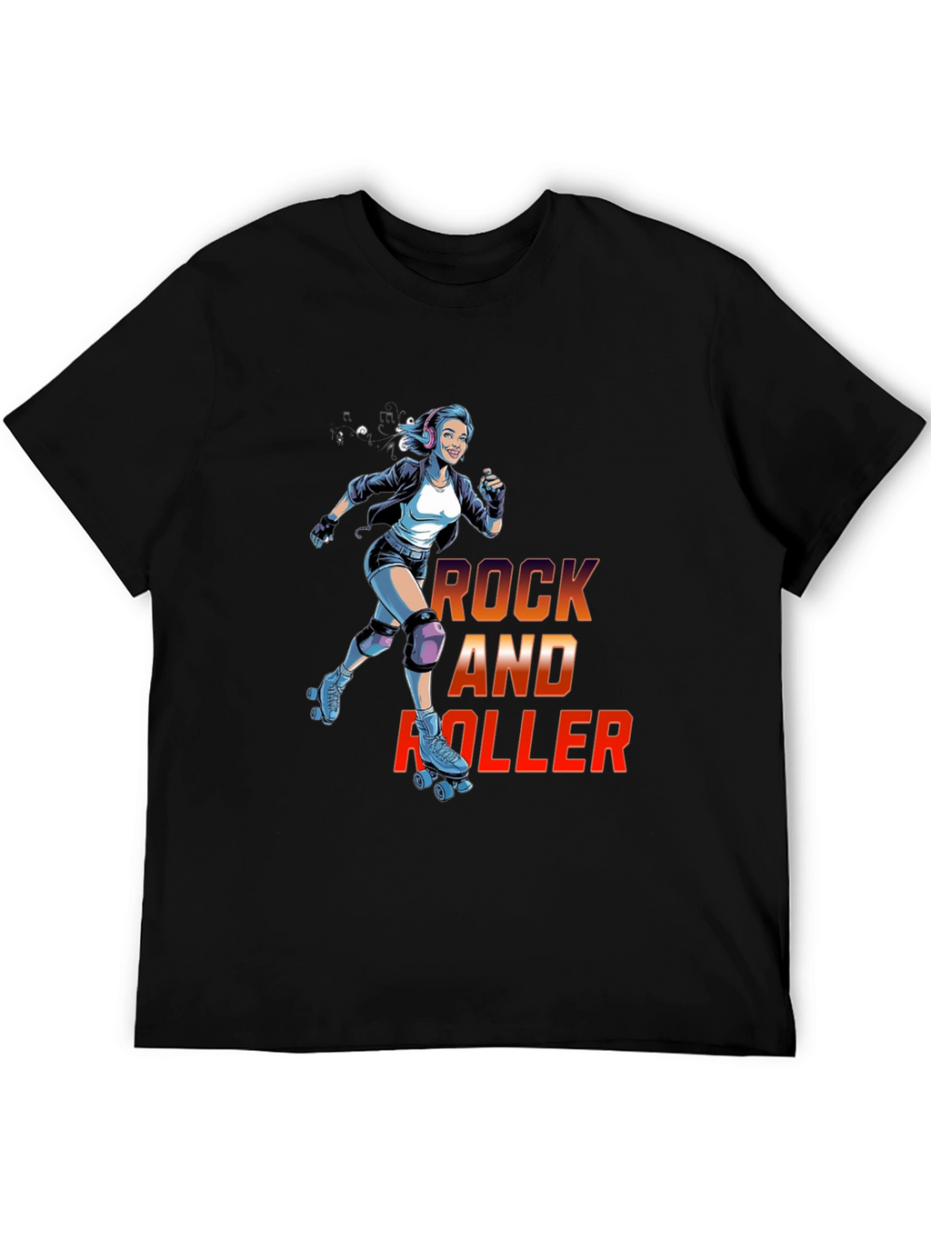 Rock and Roller Graphic T-Shirt - Cool Retro Design