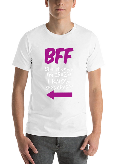 BFF Crazy Arrow Graphic Tee - Best Friend T-Shirt