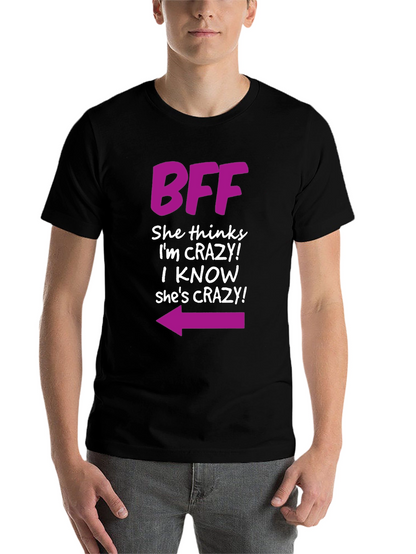 BFF Crazy Arrow Graphic Tee - Best Friend T-Shirt