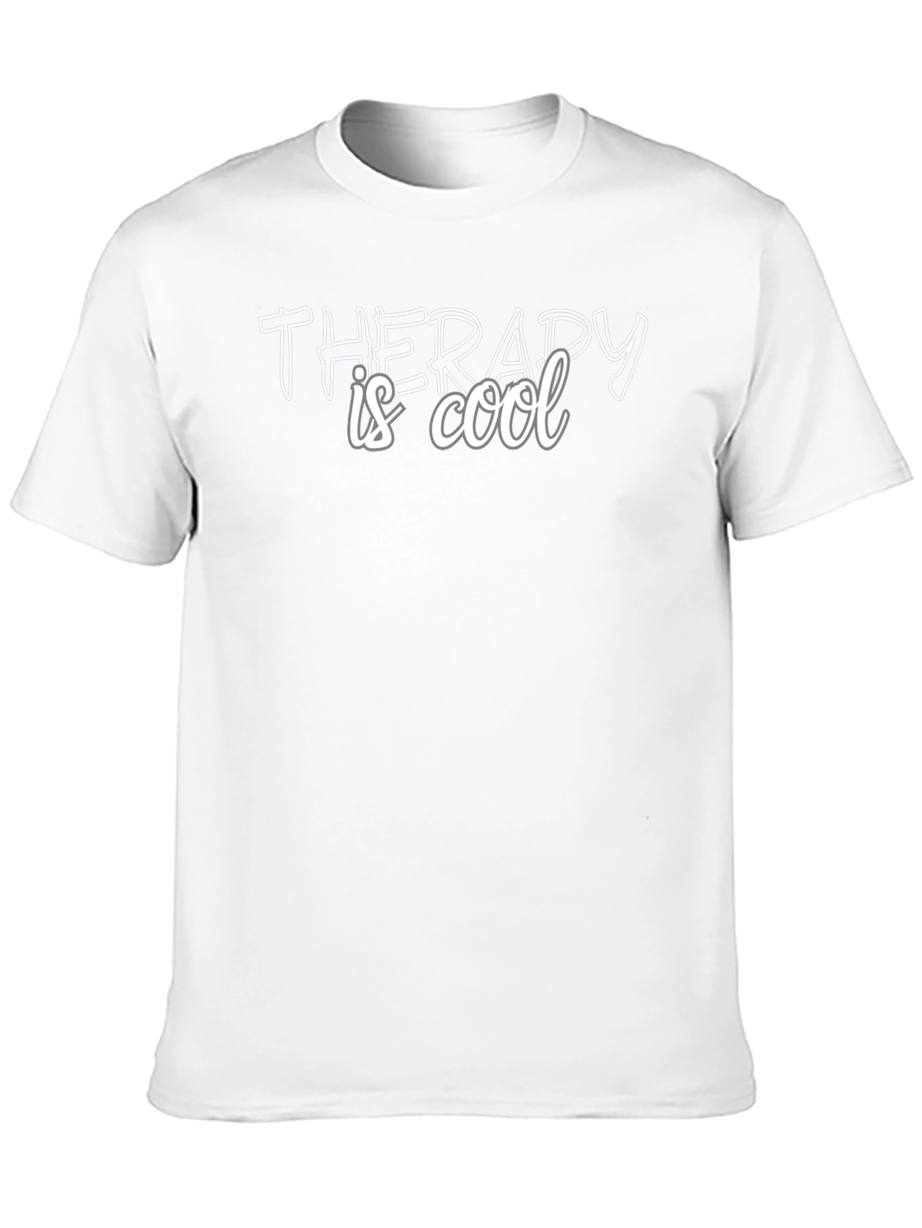 Therapy is Cool Black Graphic Tee
