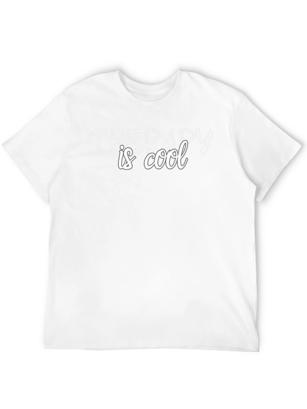 Therapy is Cool Black Graphic Tee