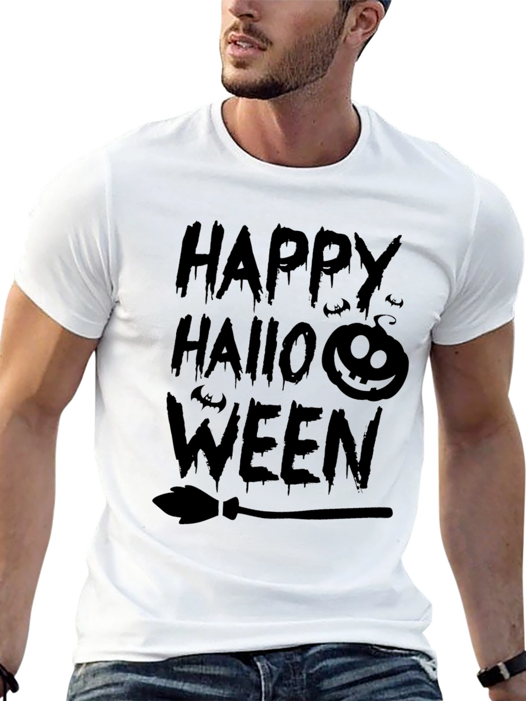 Happy Halloween T-Shirt - Spooky Design