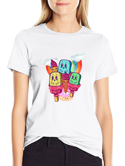 Kawaii Dessert Graphic T-Shirt