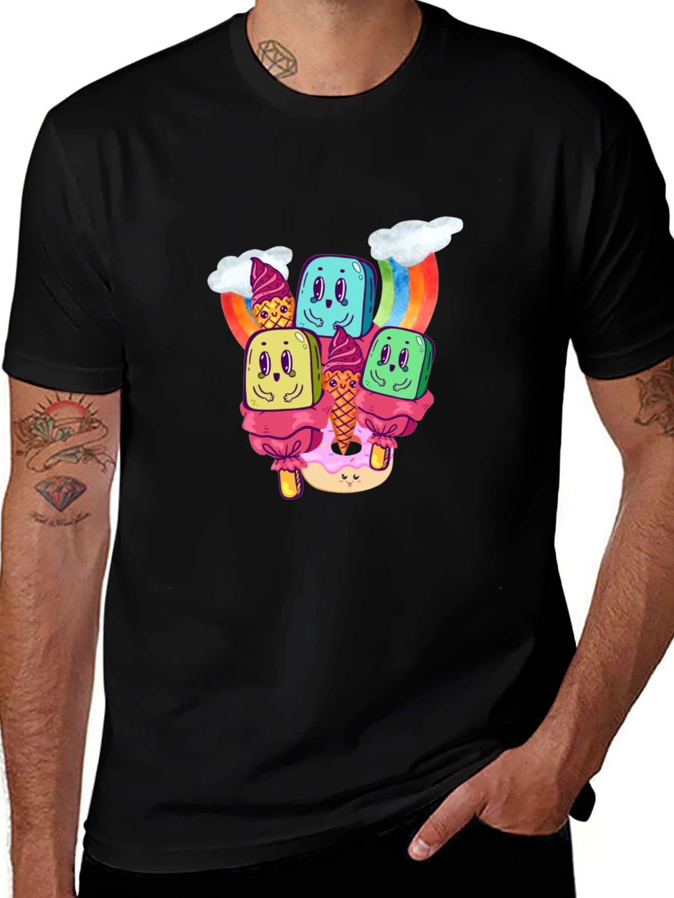 Kawaii Dessert Graphic T-Shirt