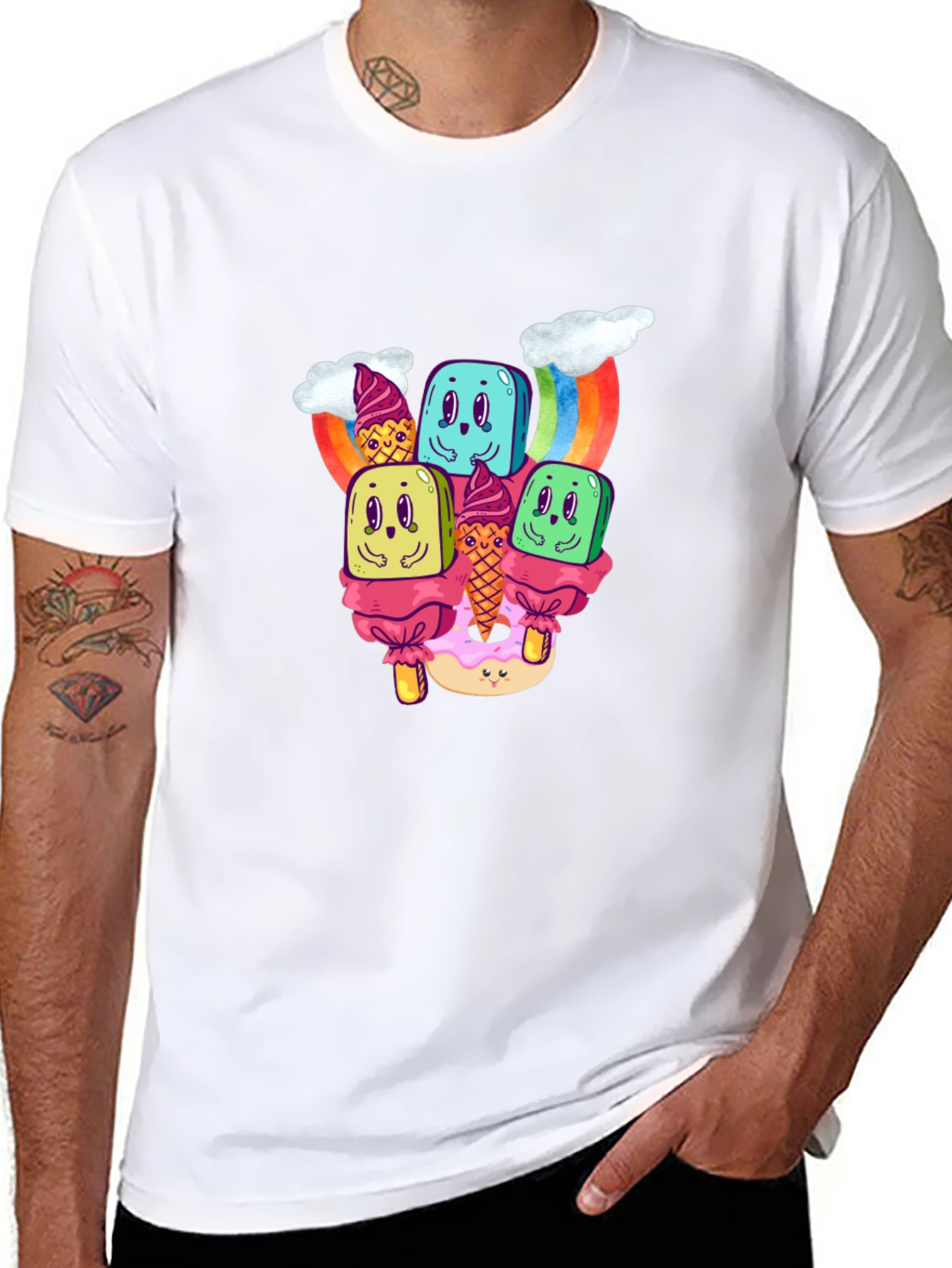 Kawaii Dessert Graphic T-Shirt