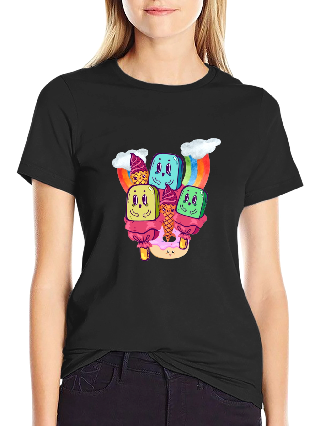 Kawaii Dessert Graphic T-Shirt