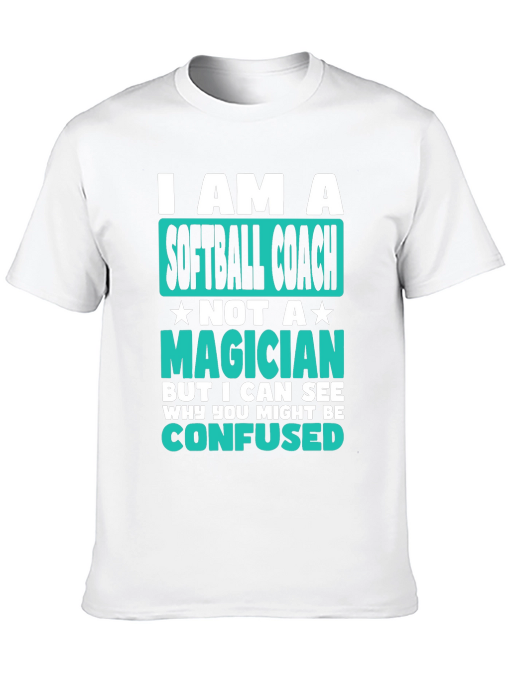 Softball Coach Graphic T-Shirt - Funny Novelty Tee