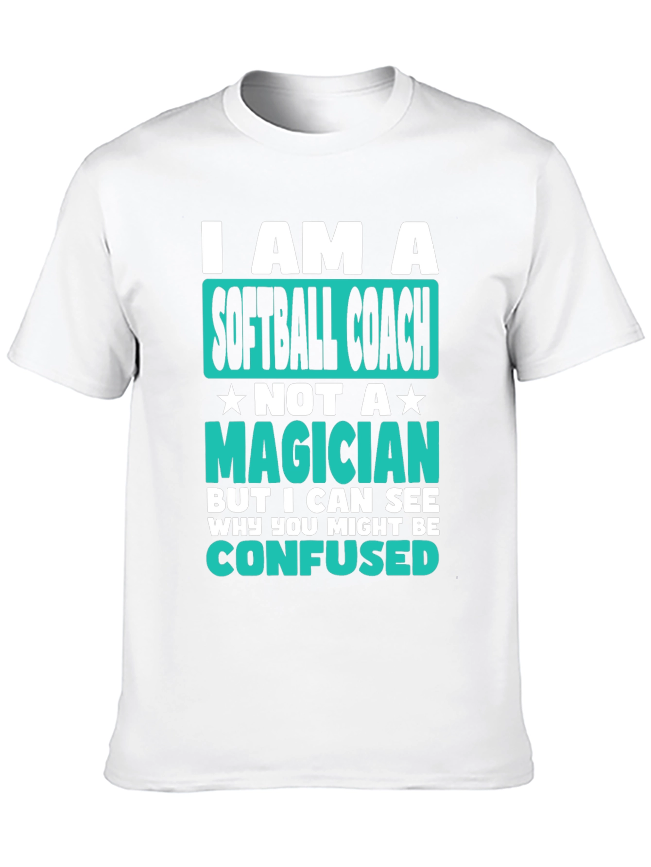 Softball Coach Graphic T-Shirt - Funny Novelty Tee