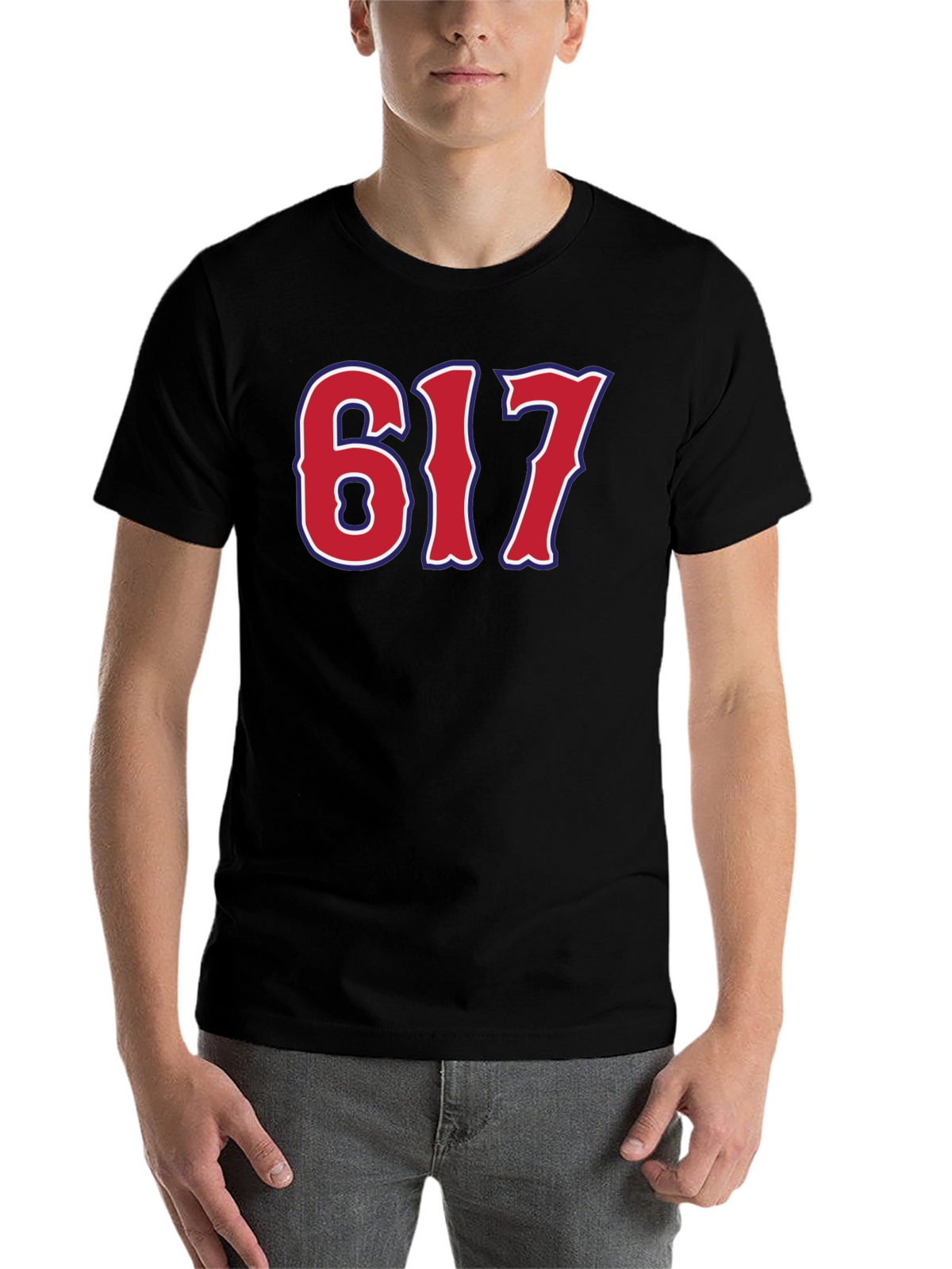 617 Boston Area Code Graphic Tee