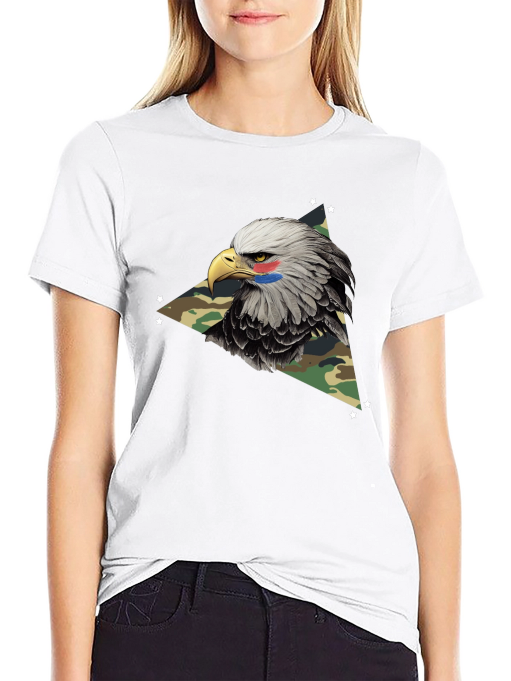 Eagle Camo T-Shirt - Patriotic Style