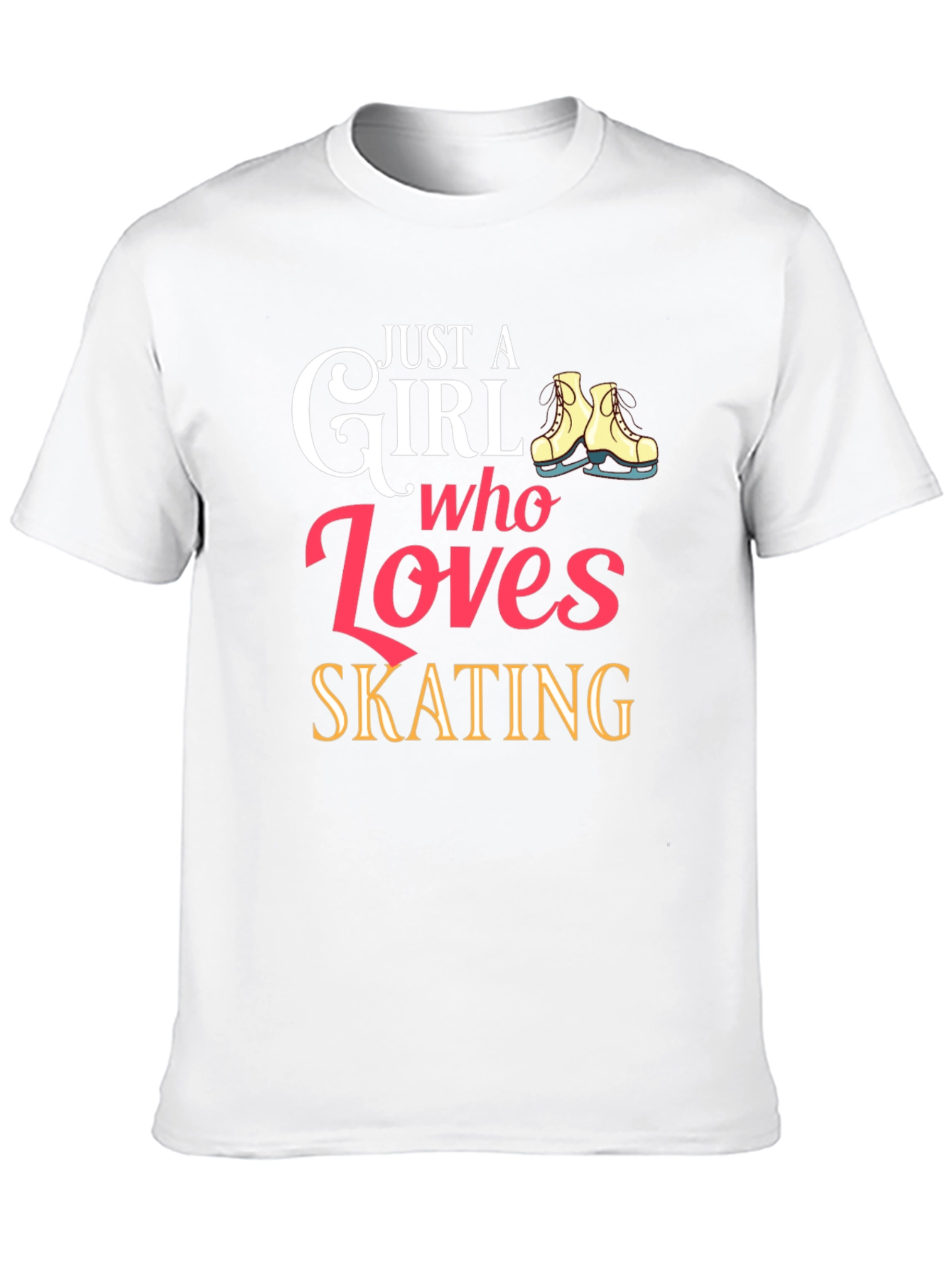Just a Girl Who Loves Skating Graphic T-Shirt