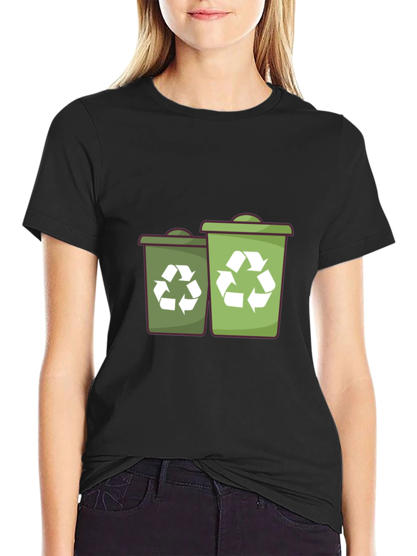 Recycle Bin Graphic Tee - Eco-Friendly Style