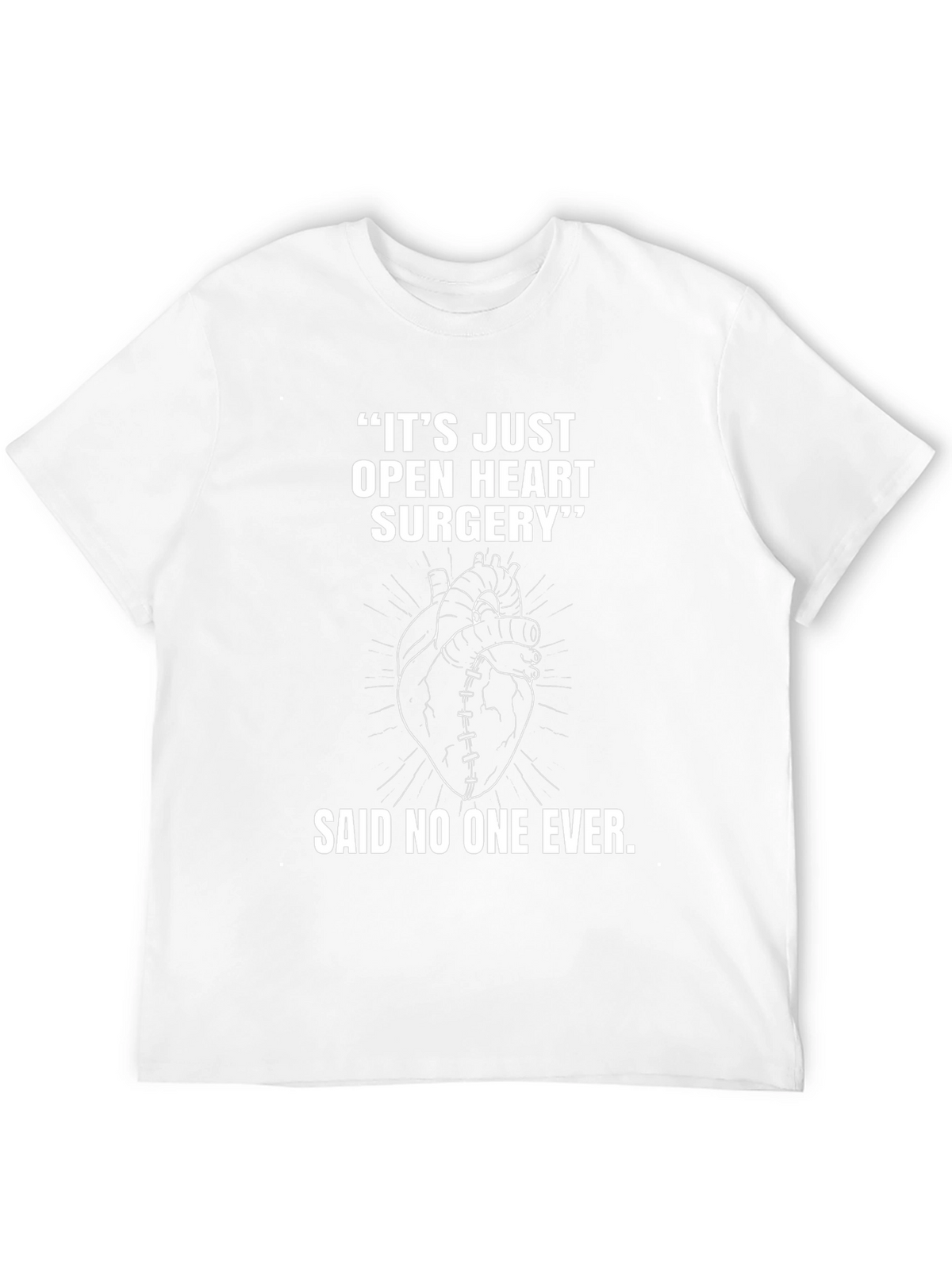 Open Heart Surgery Graphic Tee - Black Cotton