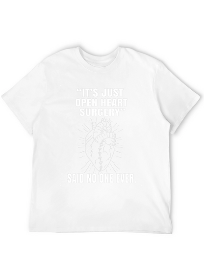Open Heart Surgery Graphic Tee - Black Cotton