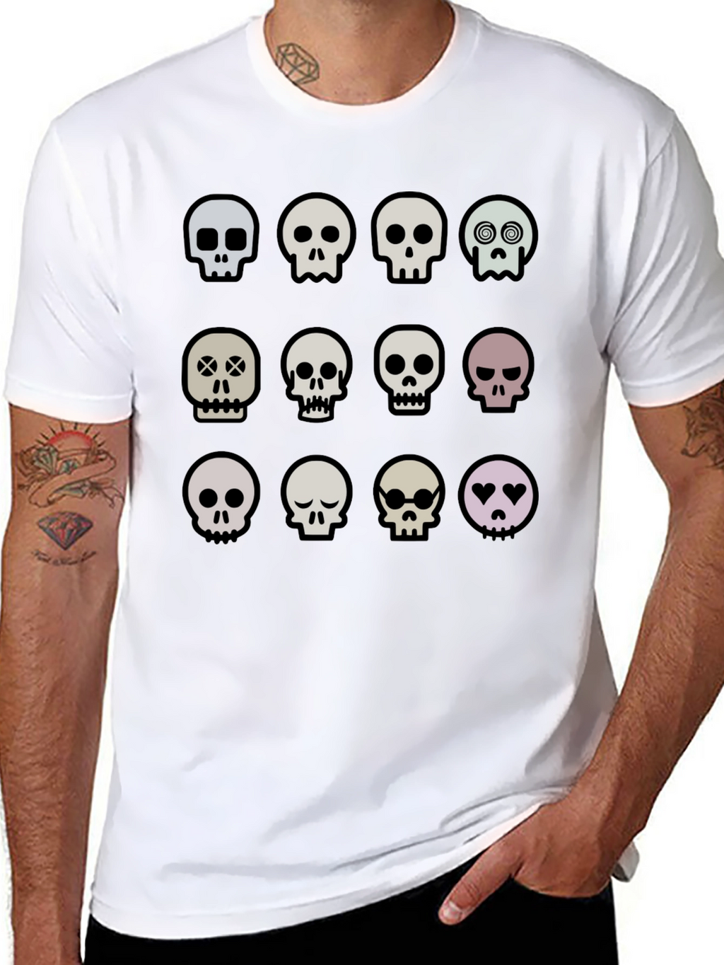 Skull T-Shirt: Quirky Graphic Tee for Unique Style