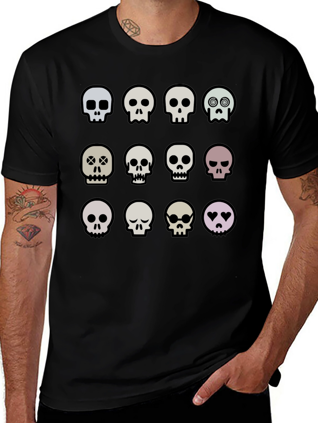 Skull T-Shirt: Quirky Graphic Tee for Unique Style