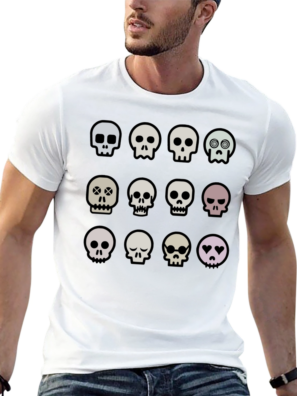 Skull T-Shirt: Quirky Graphic Tee for Unique Style