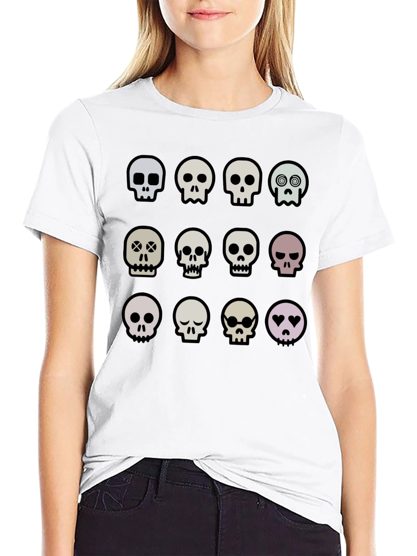 Skull T-Shirt: Quirky Graphic Tee for Unique Style