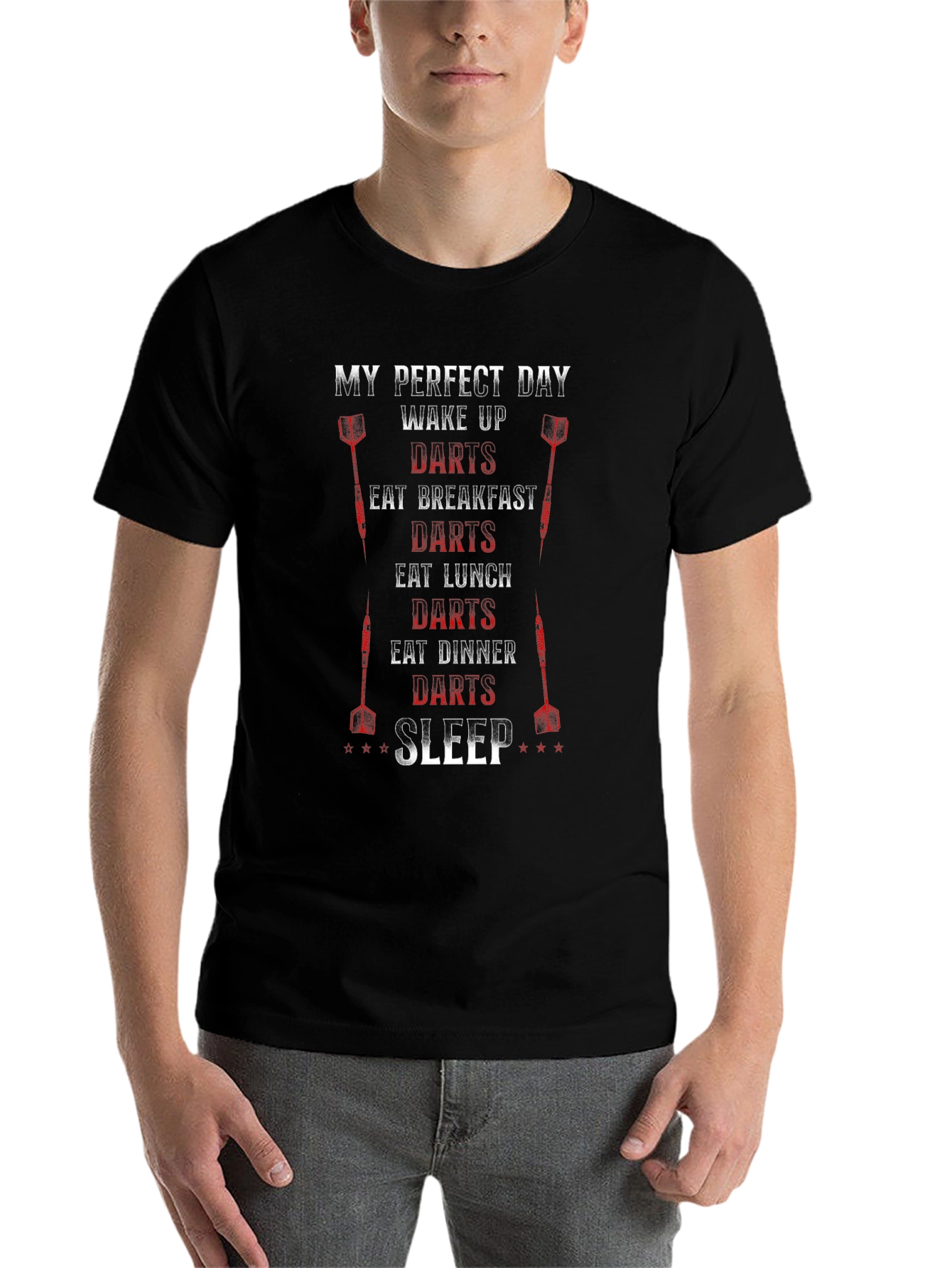 My Perfect Day Darts Graphic T-Shirt