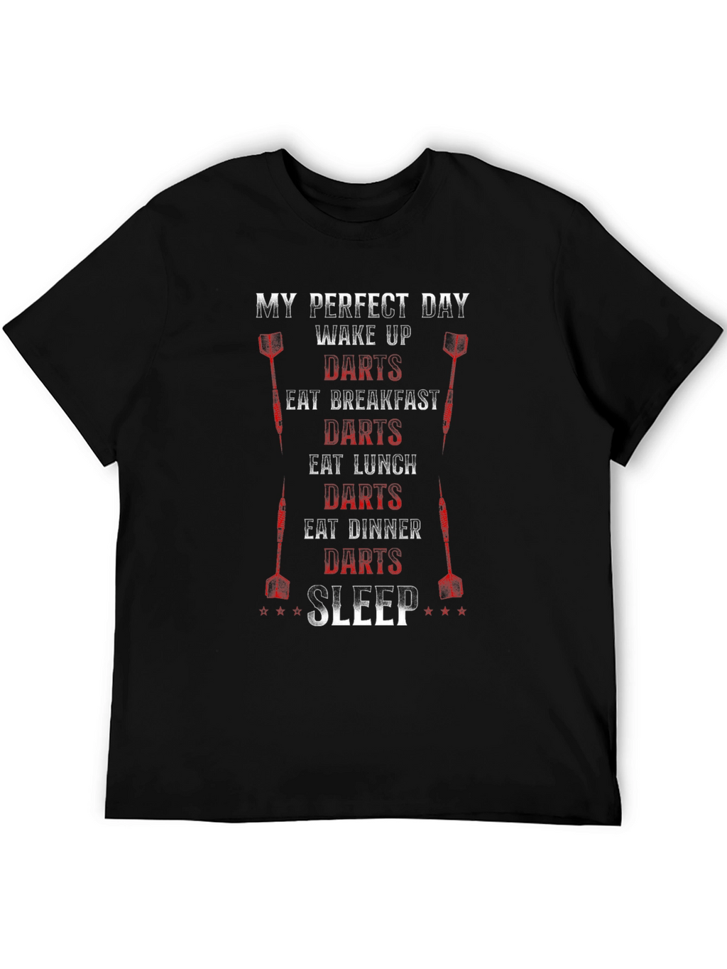 My Perfect Day Darts Graphic T-Shirt
