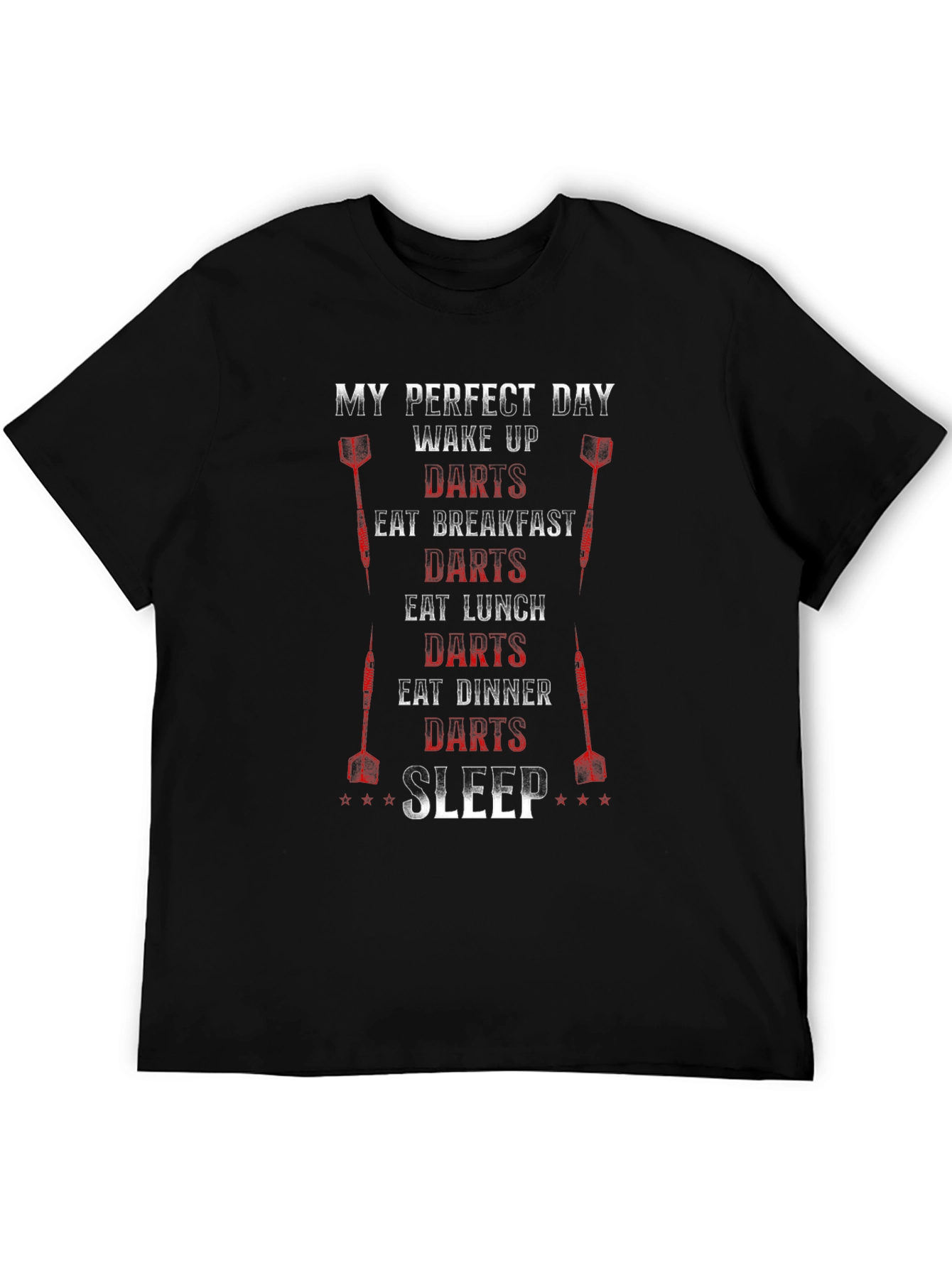 My Perfect Day Darts Graphic T-Shirt