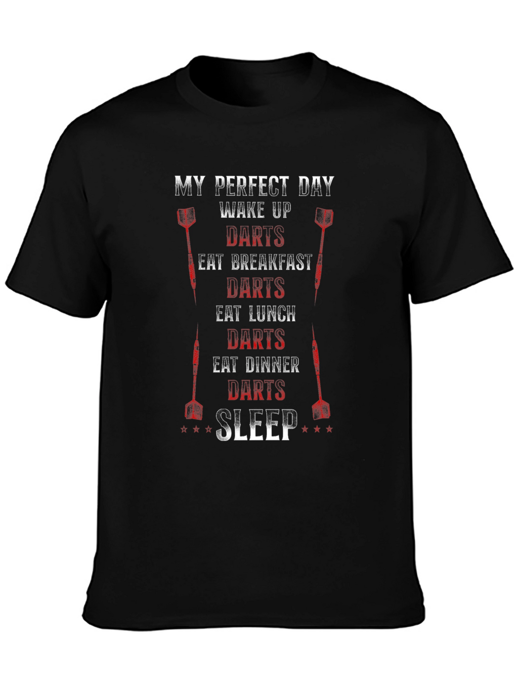 My Perfect Day Darts Graphic T-Shirt