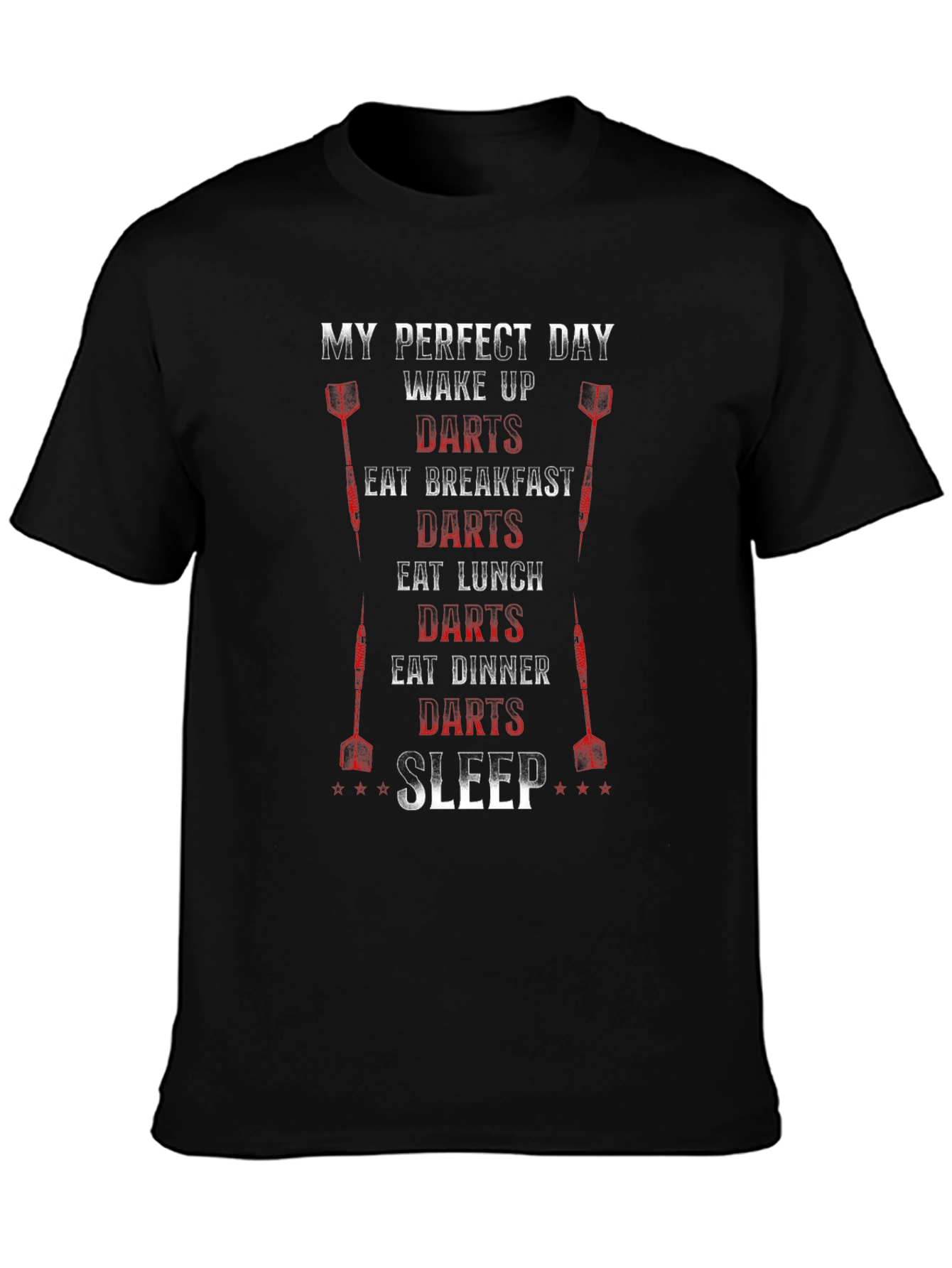 My Perfect Day Darts Graphic T-Shirt