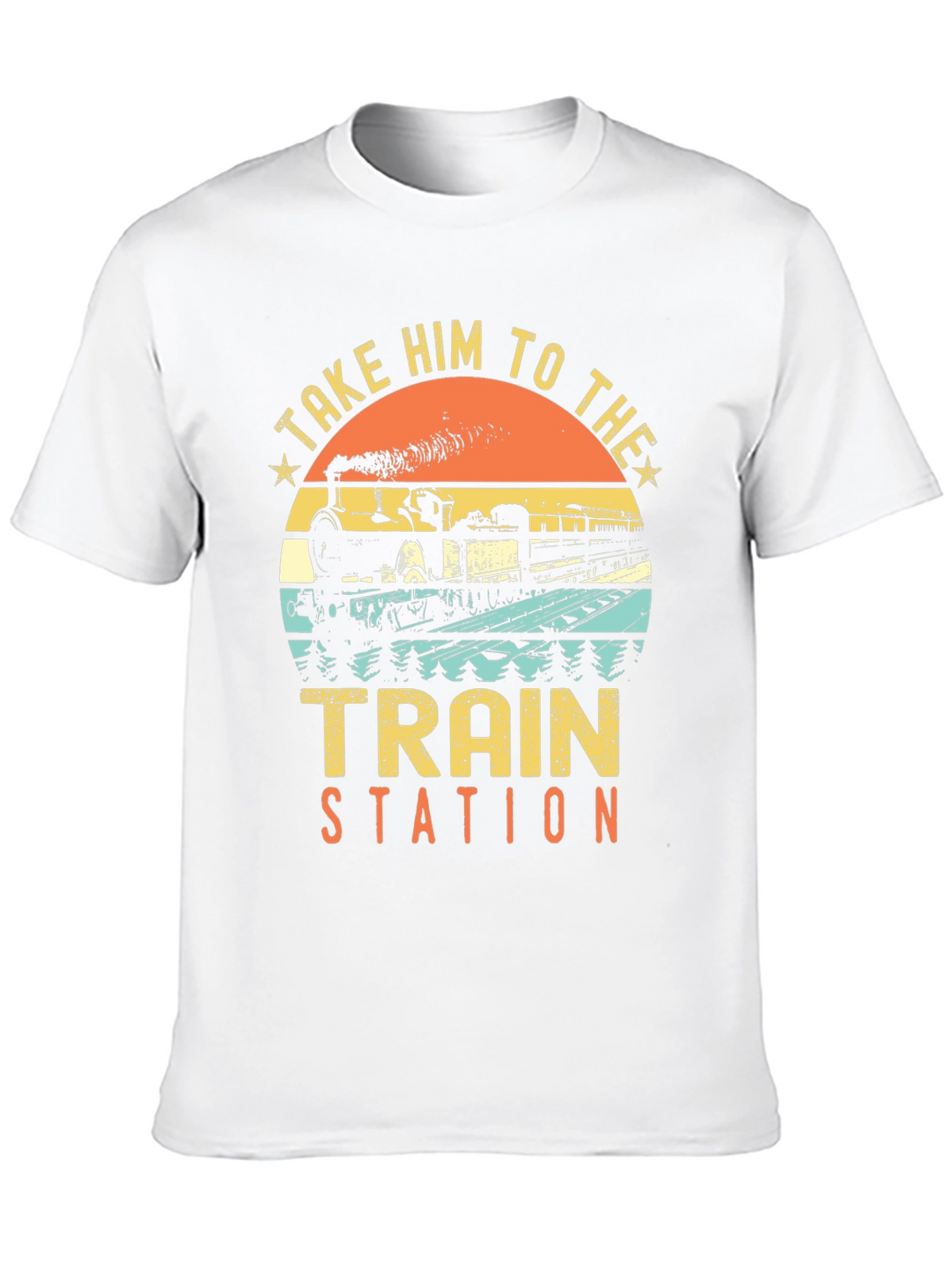 Take Him To The Train Station Retro T-Shirt